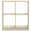 skab 68,5x32x75 cm konstrueret træ sonoma-eg
