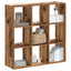 bogreol 102x32x102 cm konstrueret træ antikt træ
