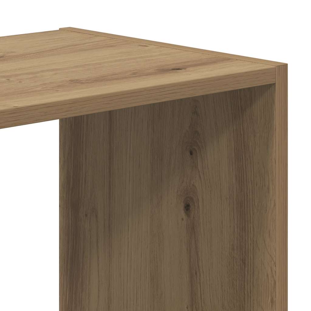 skab 68,5x32x68,5 cm konstrueret træ egetræsfarve