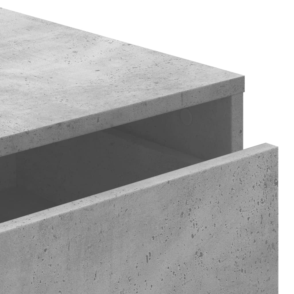kommode til hjørne 40x41x58 cm konstrueret træ betongrå