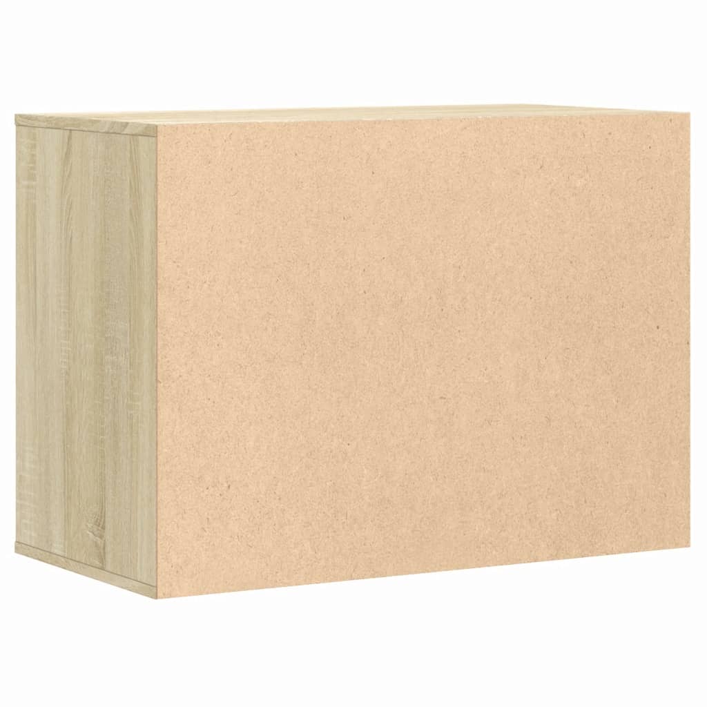 kommode til hjørne 80x41x58 cm konstrueret træ sonoma-eg