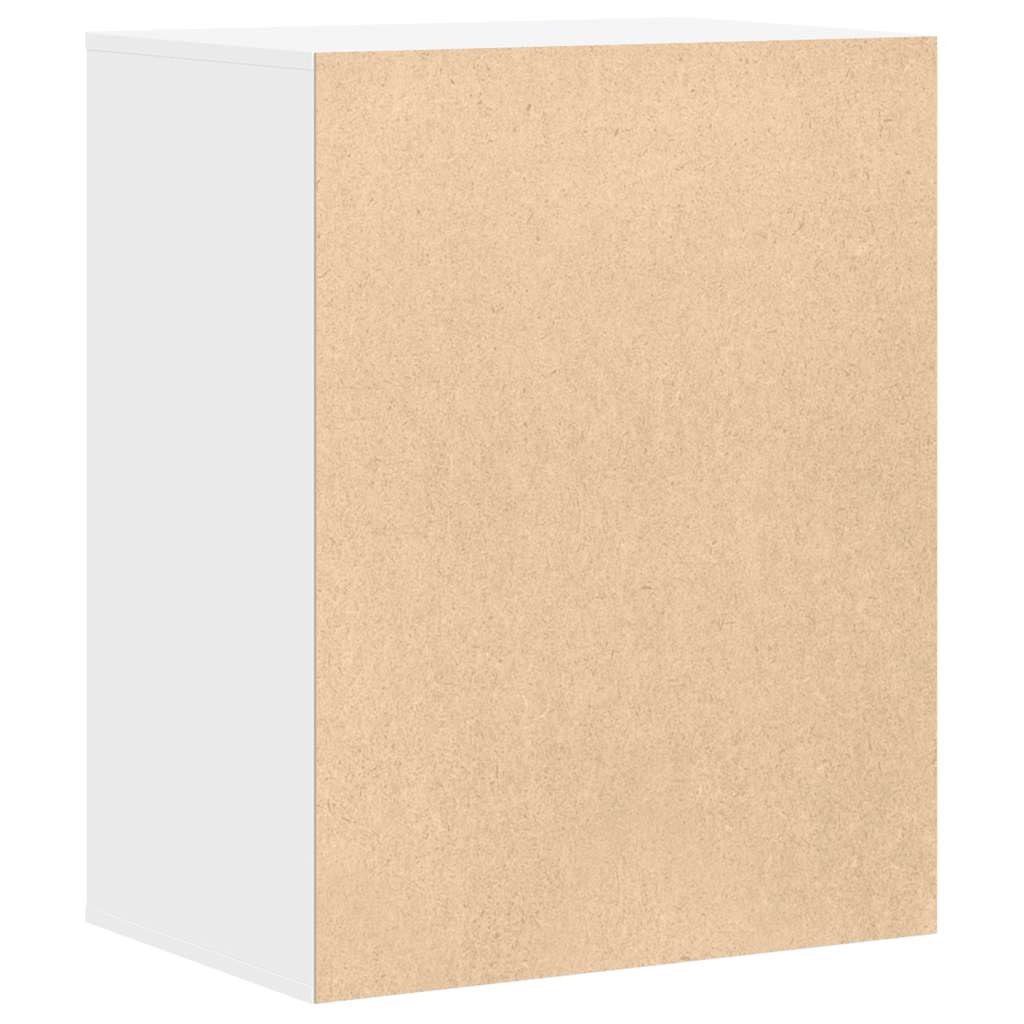 kommode til hjørne 60x41x76 cm konstrueret træ hvid