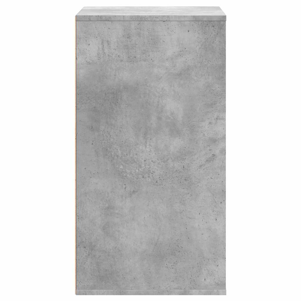 kommode til hjørne 60x41x76 cm konstrueret træ betongrå