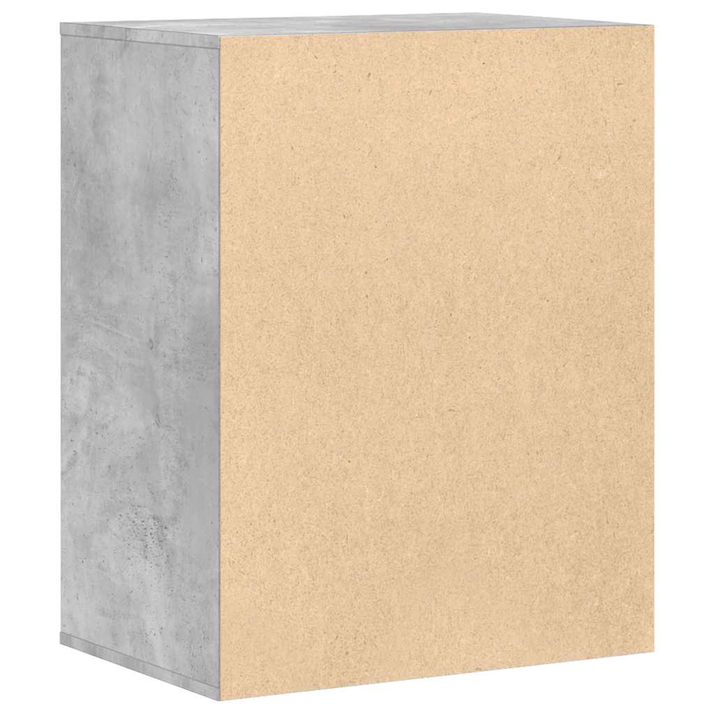 kommode til hjørne 60x41x76 cm konstrueret træ betongrå