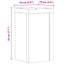 plantestativer 2 stk. 10x10x18 cm konstrueret træ sort