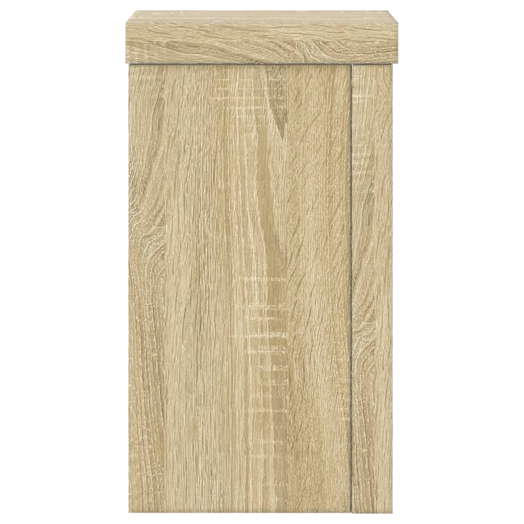plantestativer 2 stk. 10x10x18 cm konstrueret træ sonoma-eg