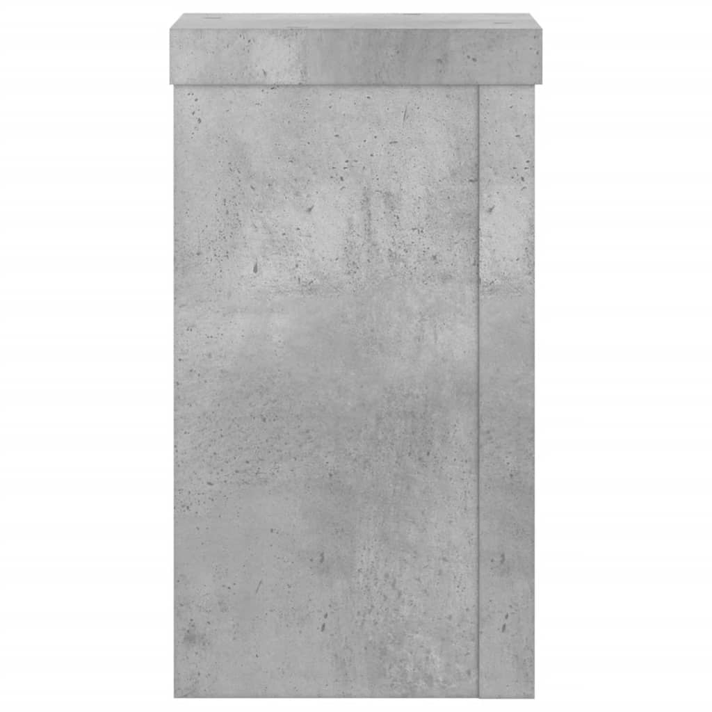 plantestativer 2 stk. 10x10x18 cm konstrueret træ betongrå
