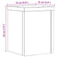 plantestativer 2 stk. 15x15x20 cm konstrueret træ hid