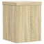 plantestativer 2 stk. 15x15x20 cm konstrueret træ sonoma-eg