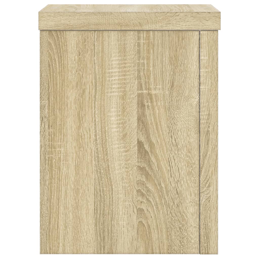 plantestativer 2 stk. 15x15x20 cm konstrueret træ sonoma-eg