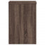 plantestativer 2 stk. 20x20x30 cm konstrueret træ brunt eg