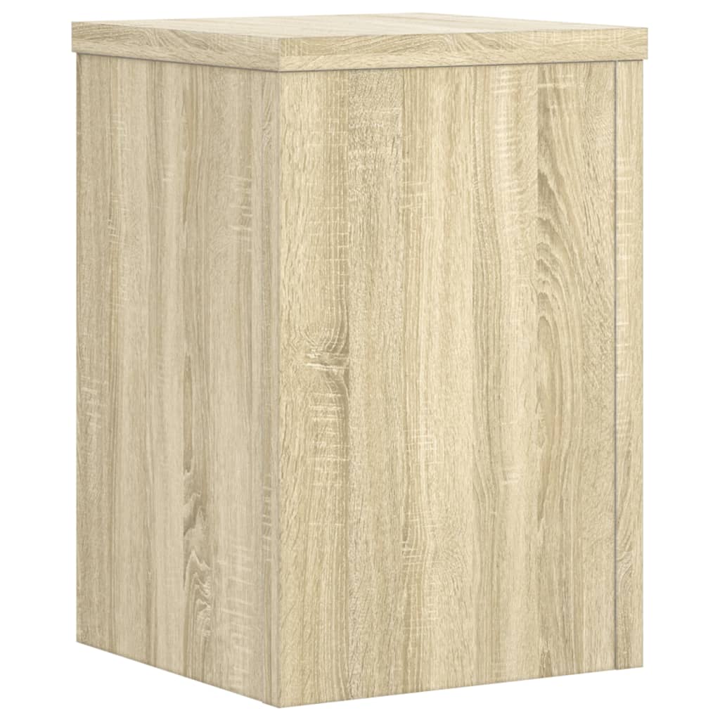 plantestativer 2 stk. 25x25x35 cm konstrueret træ sonoma-eg