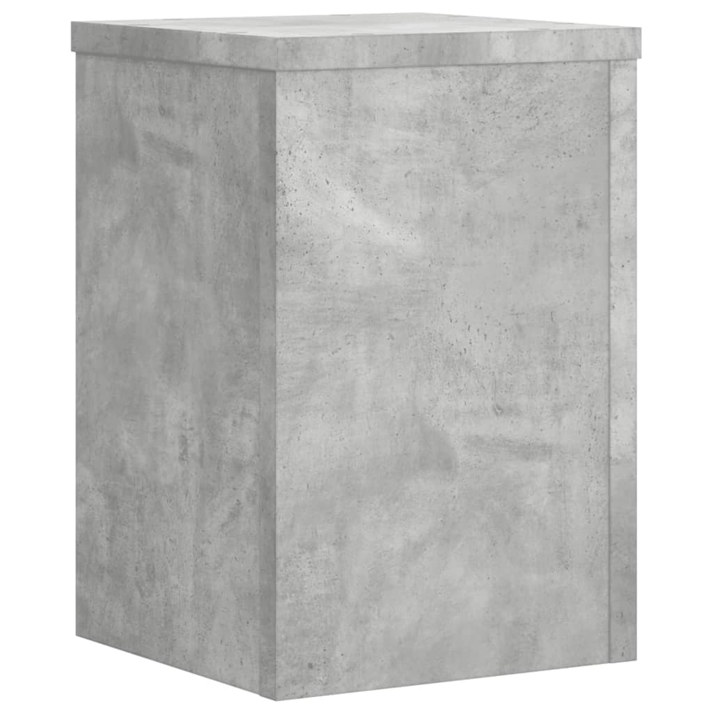 plantestativer 2 stk. 25x25x35 cm konstrueret træ betongrå