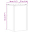 plantestativer 2 stk. 30x30x50 cm konstrueret træ sonoma-eg