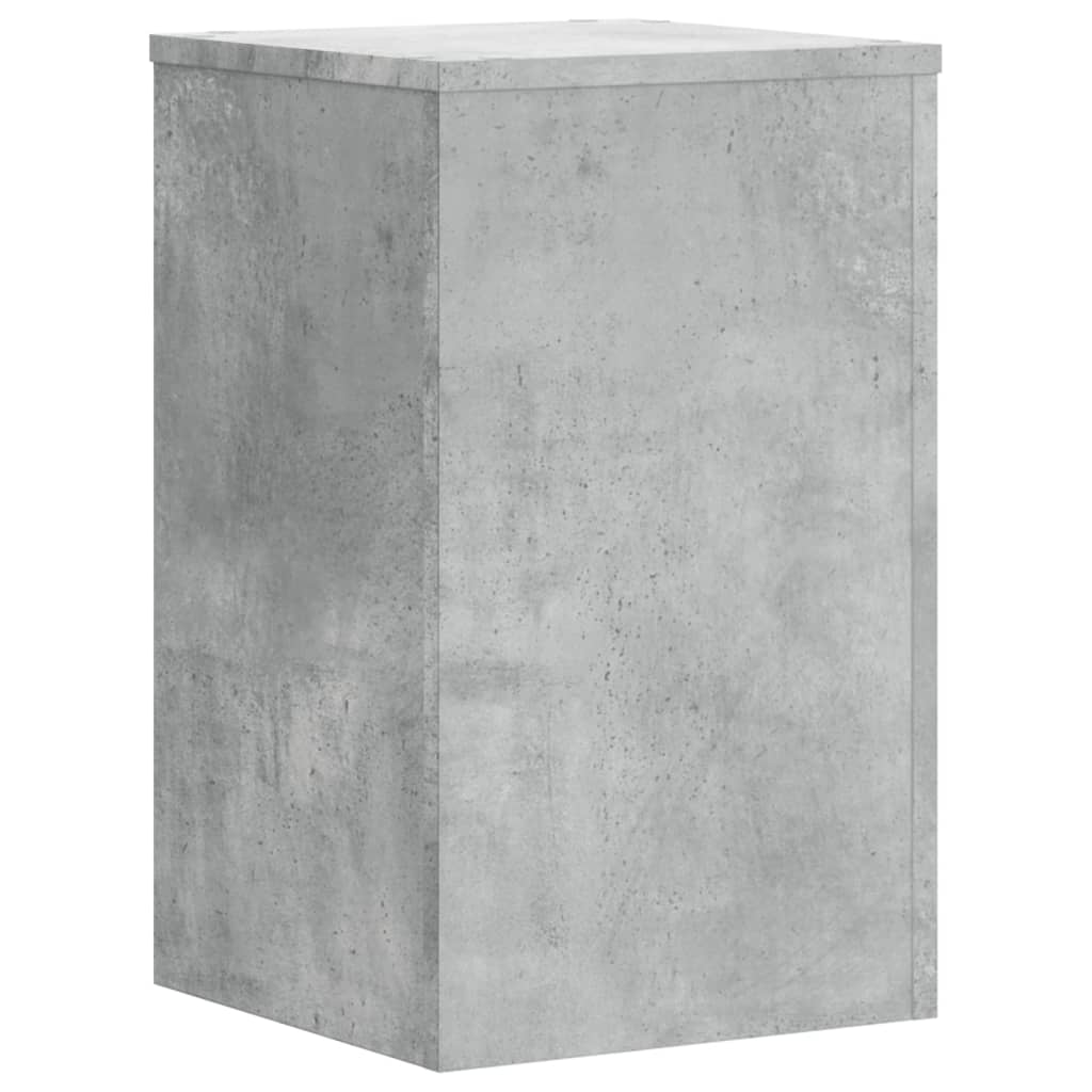 plantestativer 2 stk. 30x30x50 cm konstrueret træ betongrå