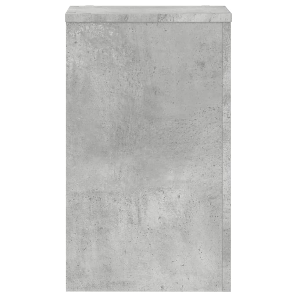 plantestativer 2 stk. 30x30x50 cm konstrueret træ betongrå