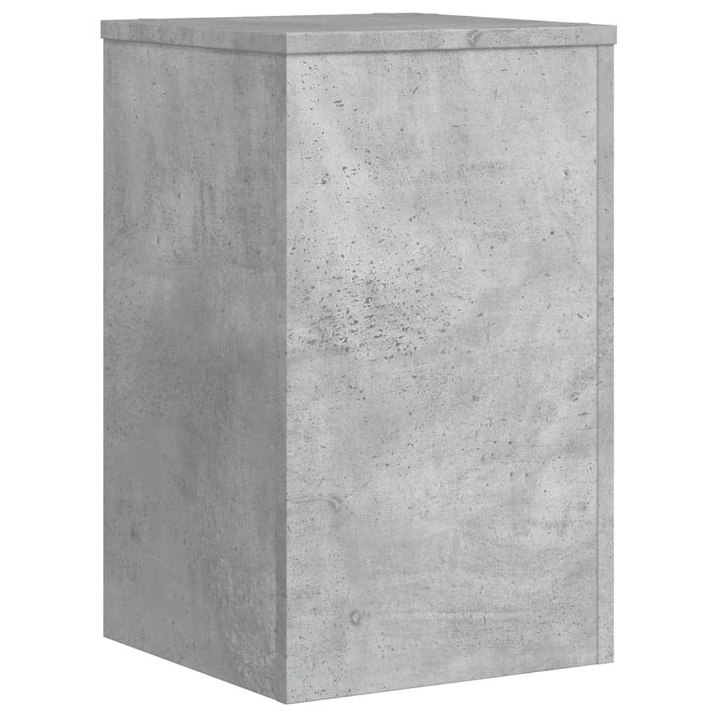 plantestativer 2 stk. 30x30x50 cm konstrueret træ betongrå