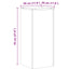 plantestativer 2 stk. 30x30x70 cm konstrueret træ antikt træ