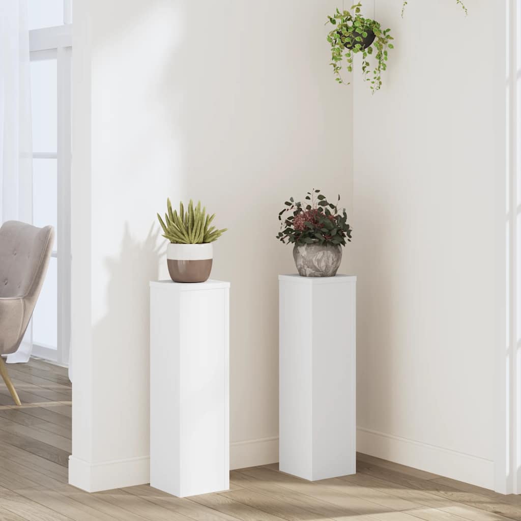 Plantestativer 2 stk. 17x17x60 cm konstrueret træ hid billede