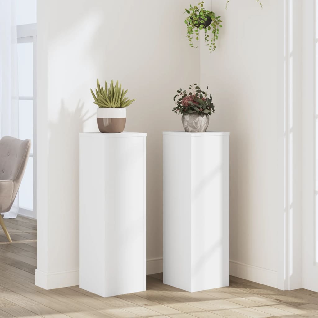 plantestativer 2 stk. 25x25x80 cm konstrueret træ hid billede