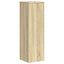 plantestativer 2 stk. 25x25x80 cm konstrueret træ sonoma-eg