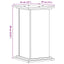 plantestativ 33x33x60 cm konstrueret træ hvid