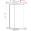 plantestativ 33x33x60 cm konstrueret træ sonoma-eg
