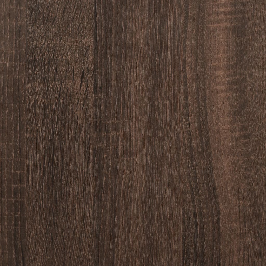 plantestativ 33x33x60 cm konstrueret træ brun egetræsfarve