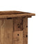 plantestativ 33x33x60 cm konstrueret træ gammelt trælook