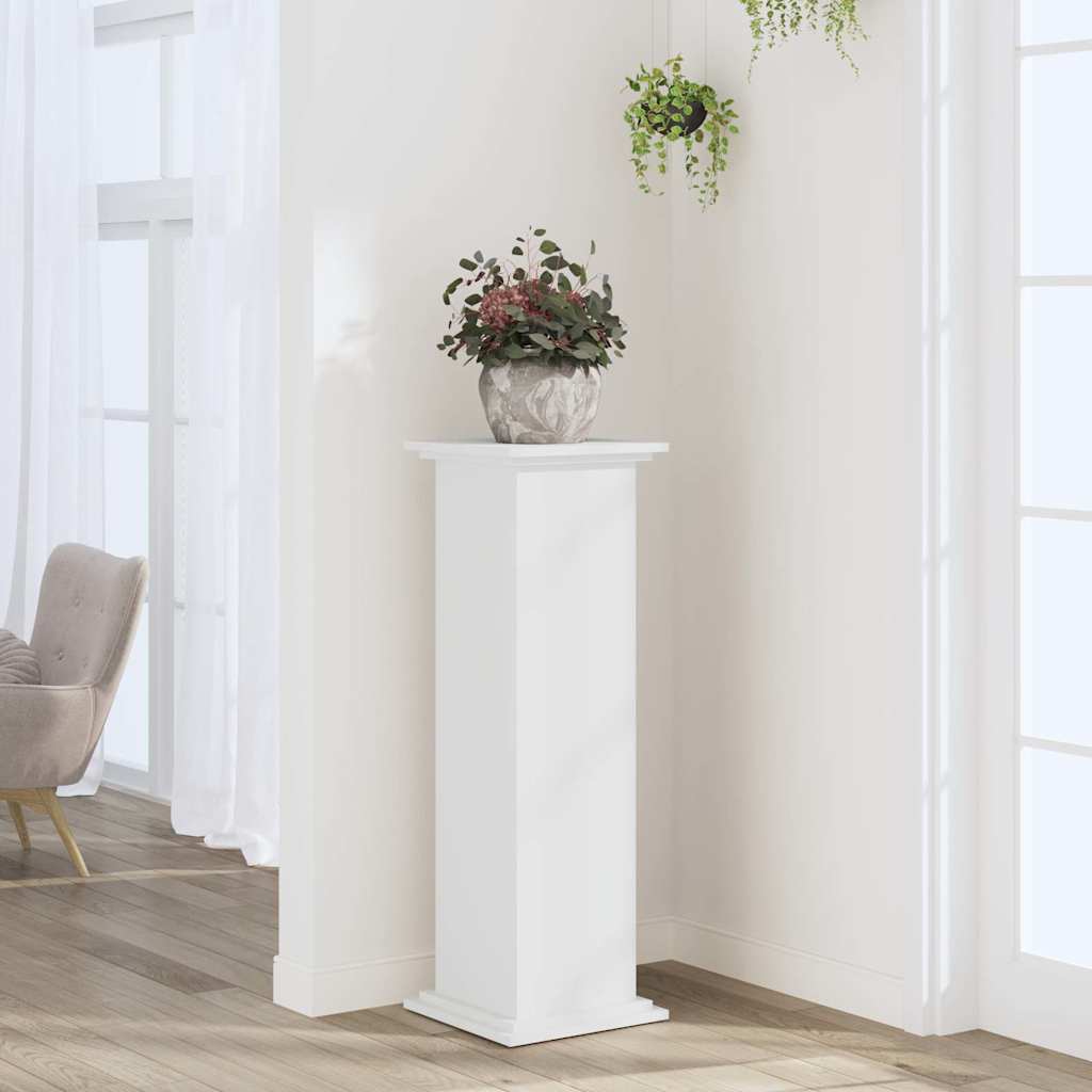 plantestativ 33x33x100 cm konstrueret træ hvid billede