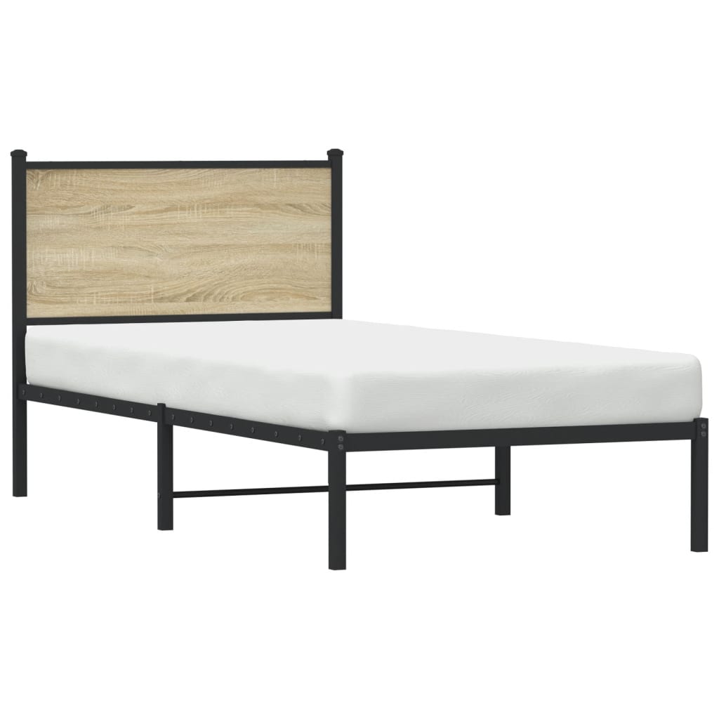 sengeramme uden madras 80x200 cm metal sonoma-eg
