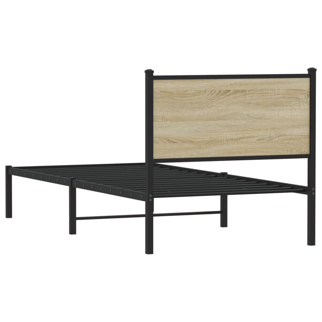 sengeramme uden madras 90x190 cm metal sonoma-eg