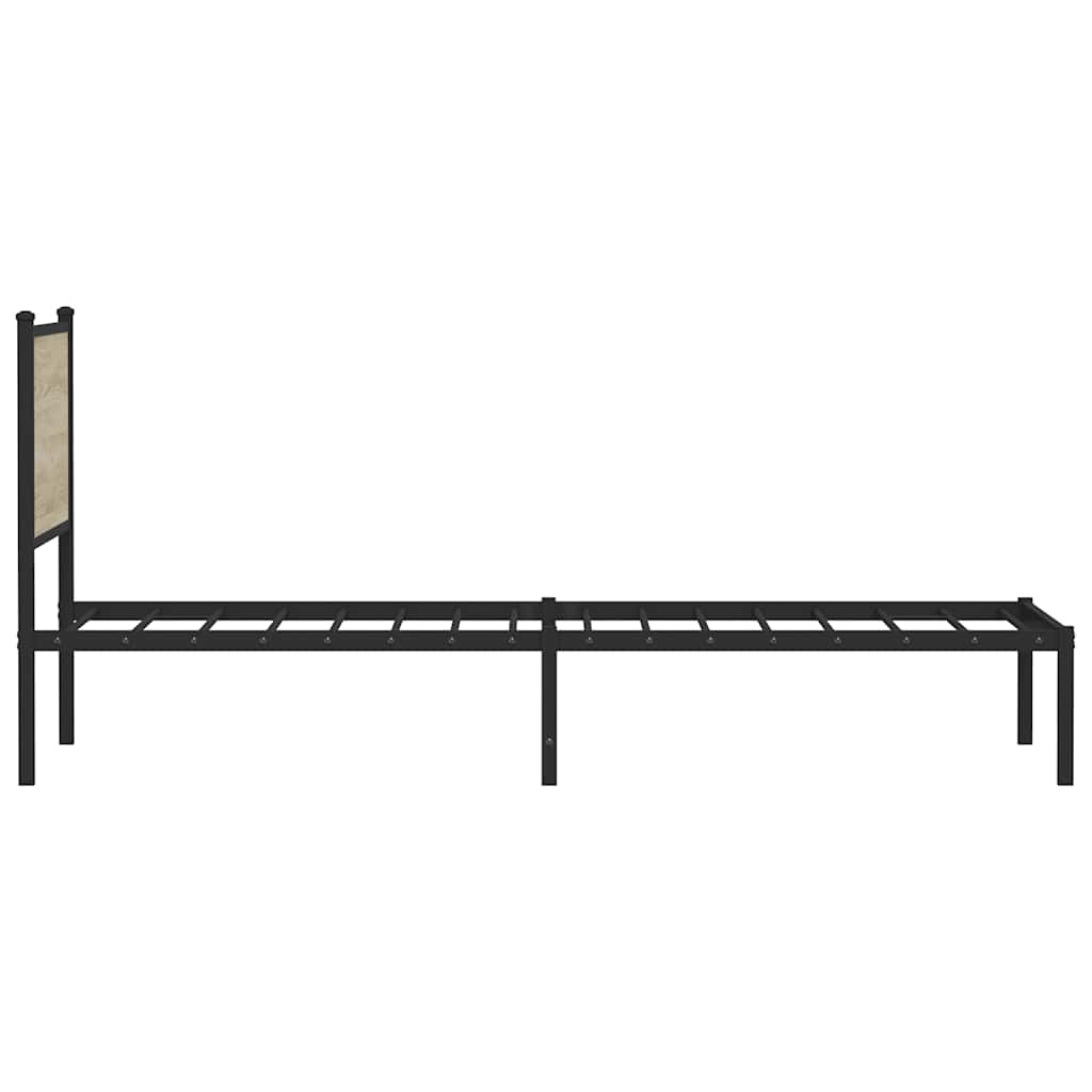 sengeramme uden madras 100x190 cm metal sonoma-eg