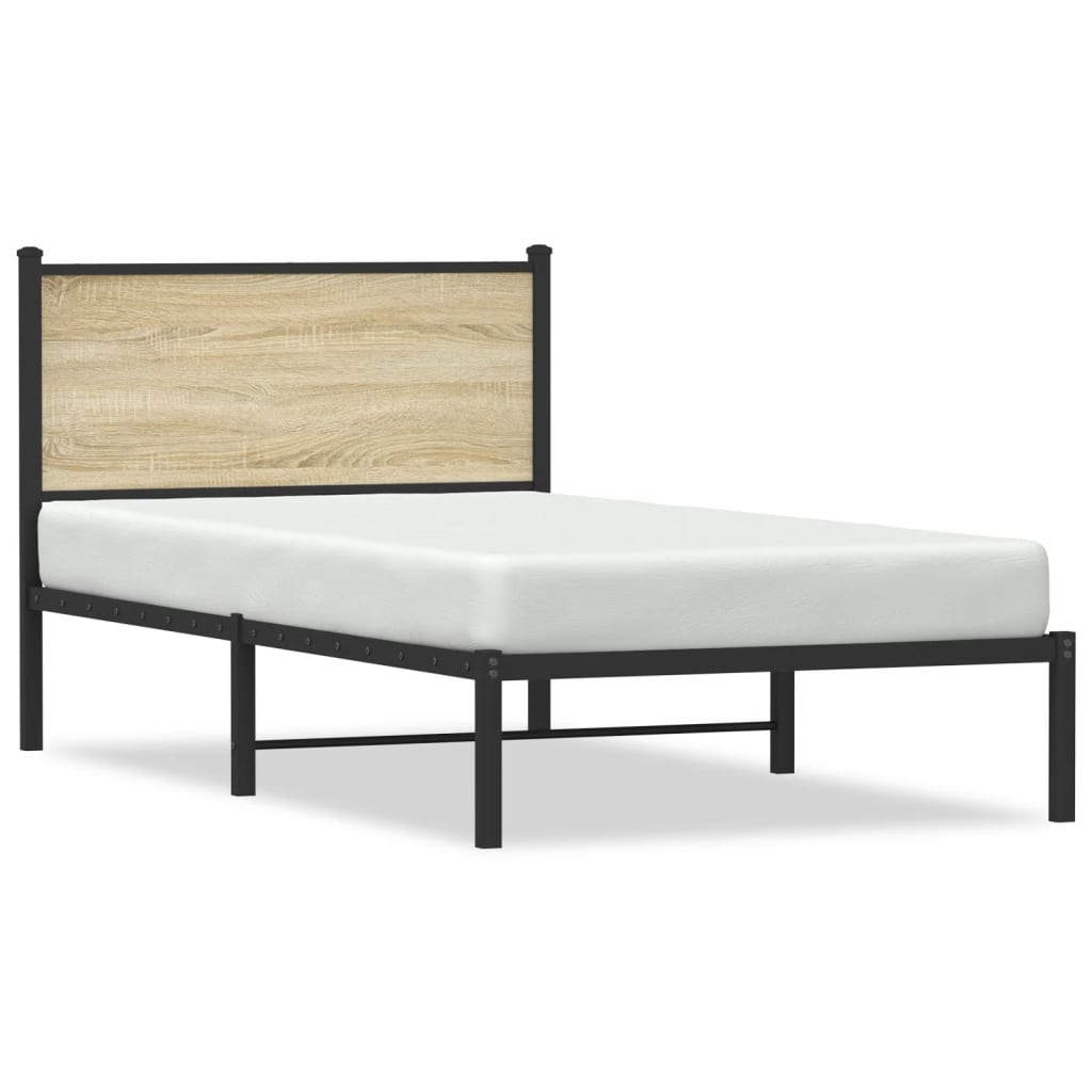 sengeramme uden madras 107x203 cm metal sonoma-eg