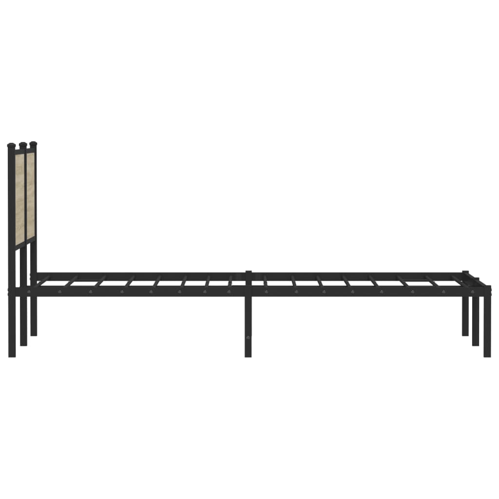 sengeramme uden madras 120x200 cm metal sonoma-eg
