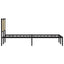sengeramme uden madras 140x190 cm metal sonoma-eg