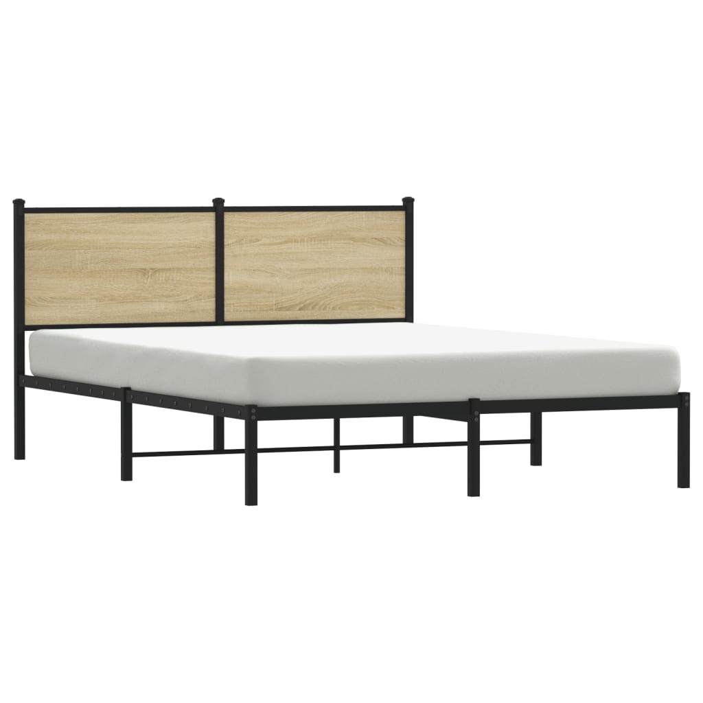 sengeramme uden madras 150x200 cm metal sonoma-eg