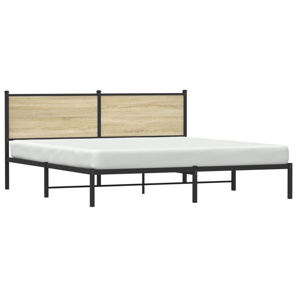 sengeramme uden madras 160x200 cm metal sonoma-eg