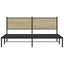 sengeramme uden madras 160x200 cm metal sonoma-eg