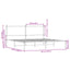 sengeramme uden madras 183x213 cm metal sonoma-eg