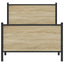 sengeramme uden madras 80x200 cm metal sonoma-eg