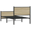 sengeramme uden madras 90x200 cm metal sonoma-eg