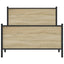 sengeramme uden madras 107x203 cm metal sonoma-eg