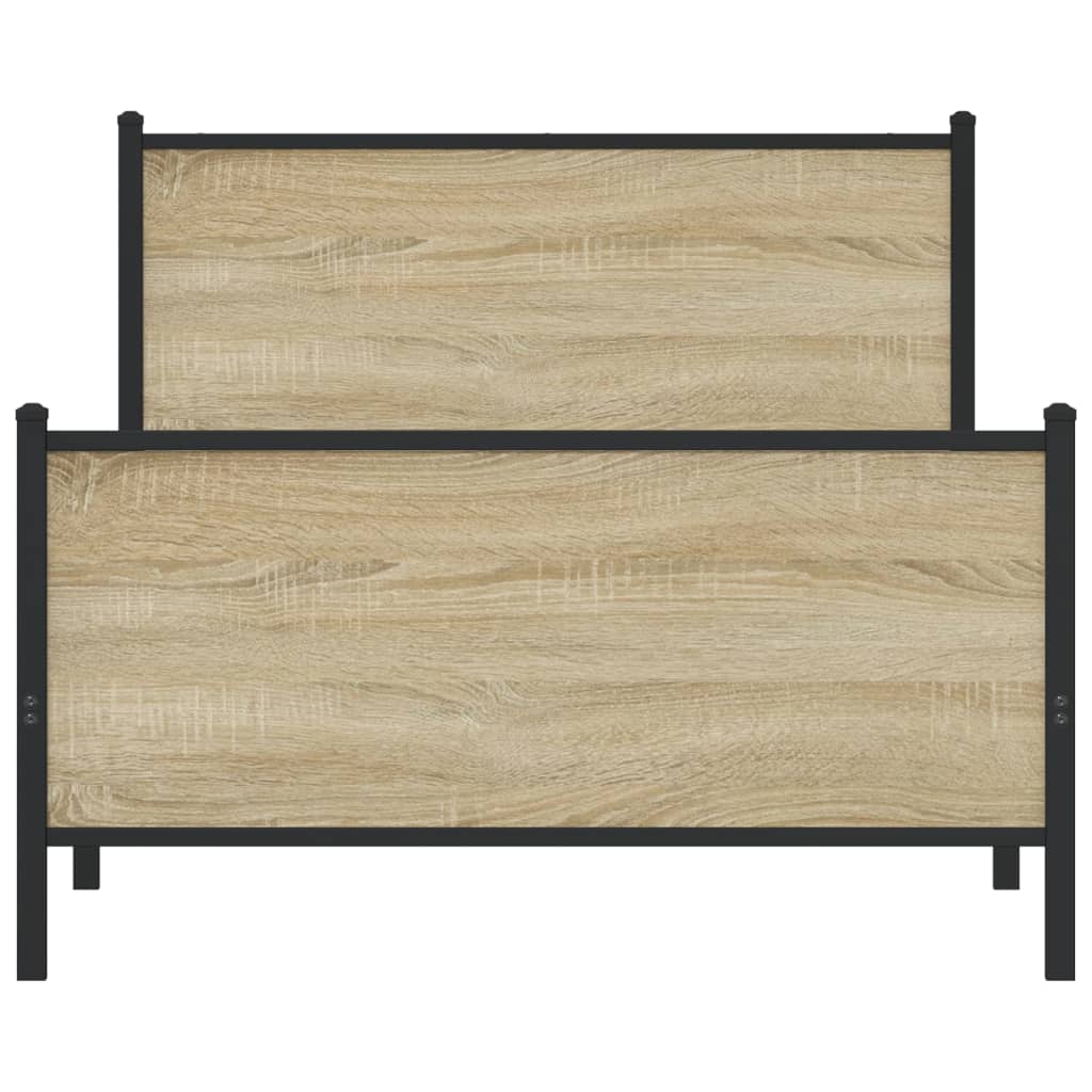 sengeramme uden madras 107x203 cm metal sonoma-eg