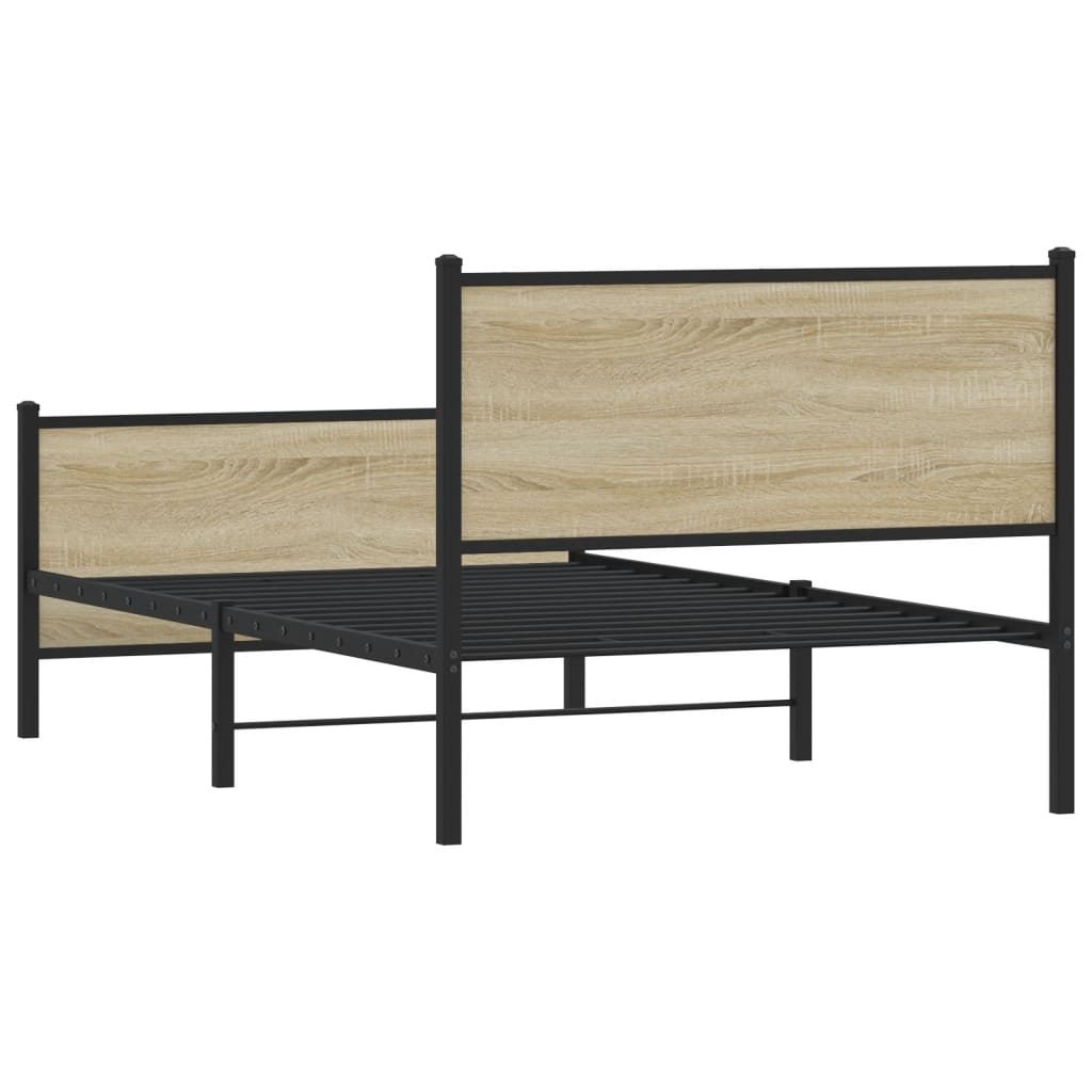 sengeramme uden madras 107x203 cm metal sonoma-eg