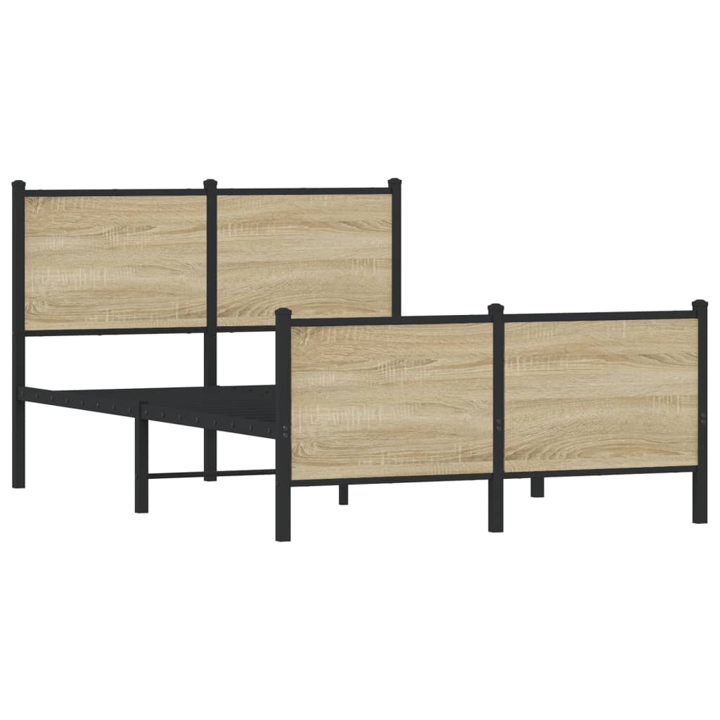 sengeramme uden madras 120x190 cm metal sonoma-eg