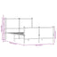 sengeramme uden madras 120x190 cm metal sonoma-eg