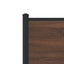 sengeramme 120x190 cm uden madras metal brun egetræsfarve