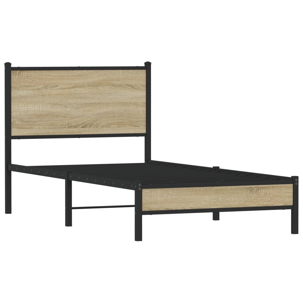 sengeramme uden madras 80x200 cm metal sonoma-eg