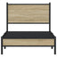 sengeramme uden madras 80x200 cm metal sonoma-eg